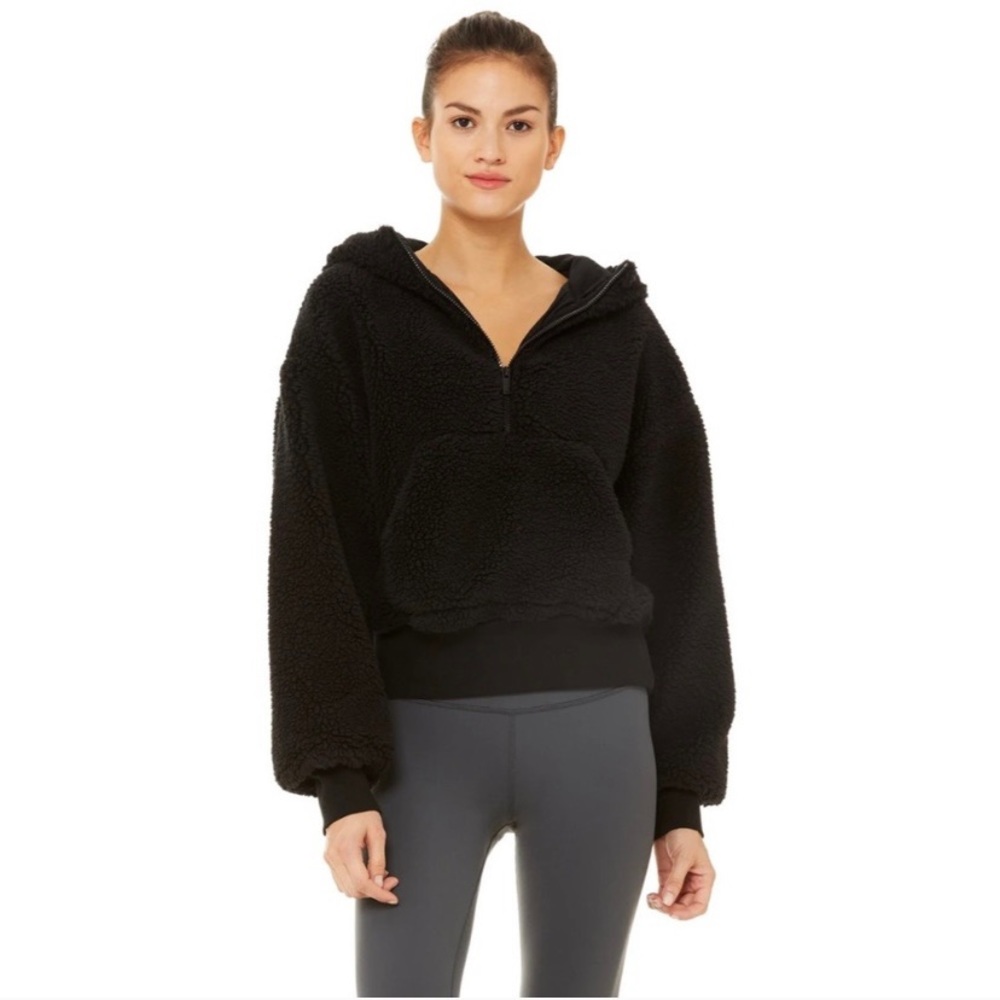 NWT Alo Yoga Streetside Half Zip Hoodie Sherpa